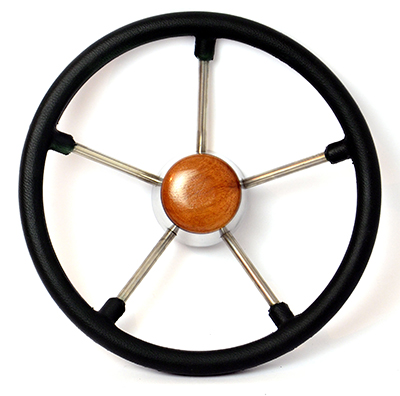 Volante Polinox Preto 350mm